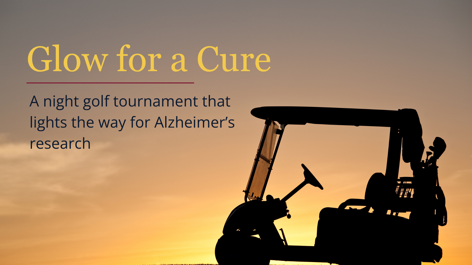 Glow for a cure event