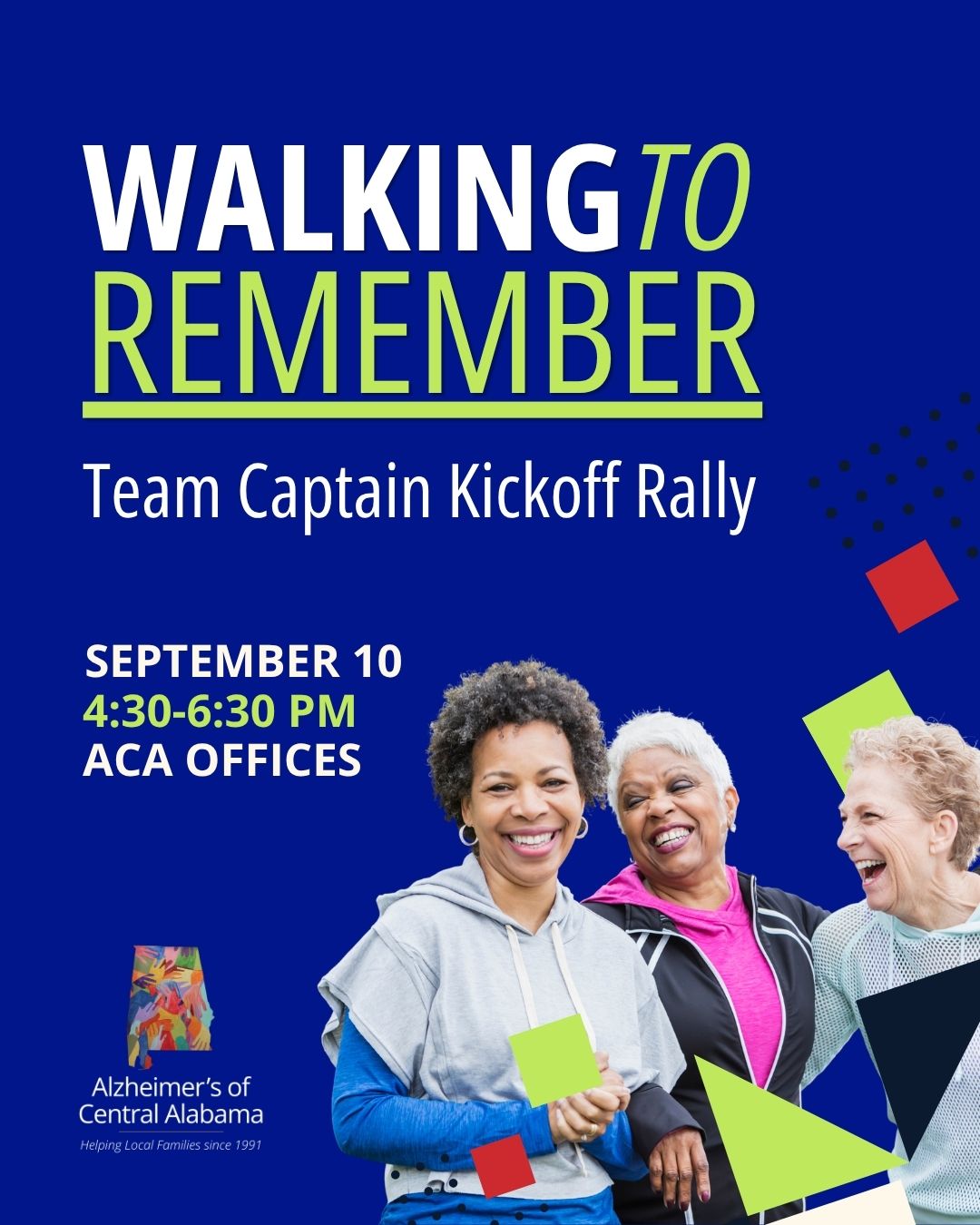 Walking to Remember Alzheimer's fundraising walk